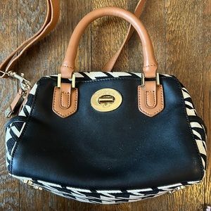 Spartina 449 black and white bag